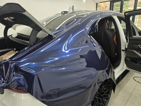 BMW M3 전체랩핑 브라바도 메탈릭 탄자나이트 블루, 강동구 랩핑후기 / 서울 강동구 성내동