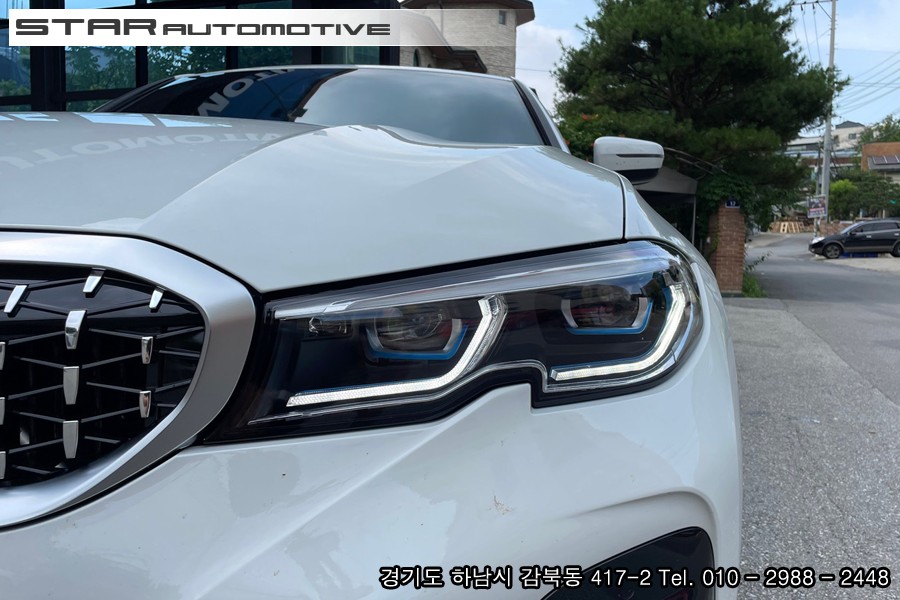 2022년 BMWG20 320i 레이저 헤드라이트 장착
