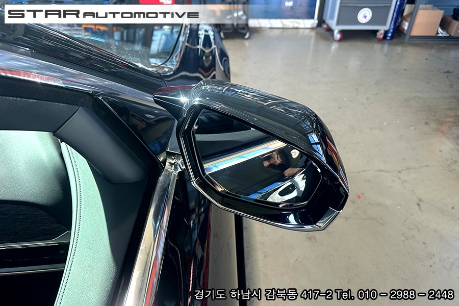 BMW뿔미러 G70 7시리즈 M룩 유광블랙 뿔사이드미러 장착