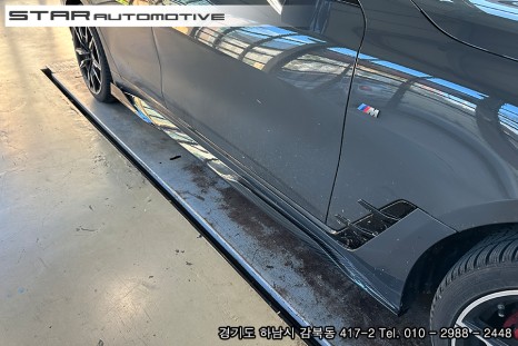 BMW i4 M50 수쿠 바디킷 튜닝 프론트립 사이드립 리어디퓨져 장착