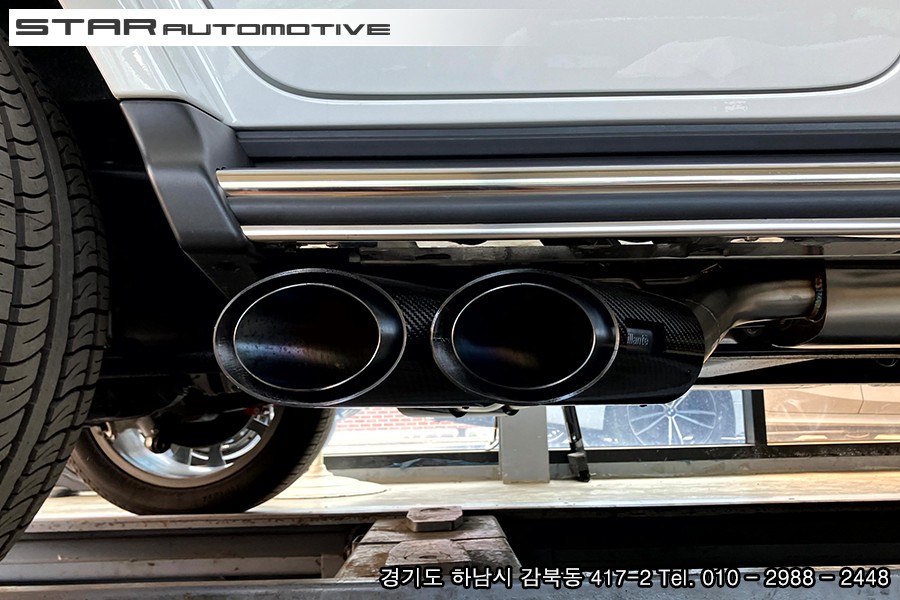 벤츠W463a 후기형 G63AMG 준비엘 브릴란테 배기튜닝