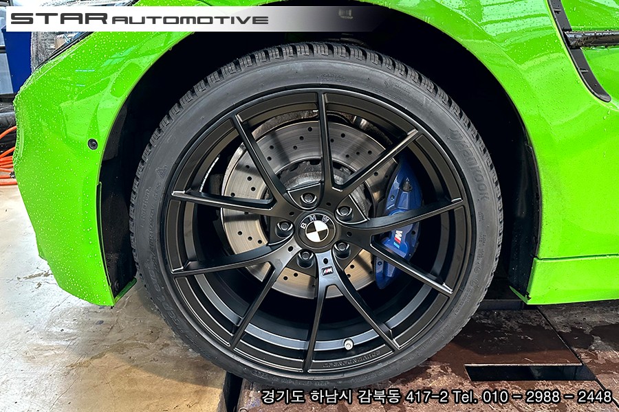 BMW F82 M4 763 M 스타일 19인치 단조휠 장착