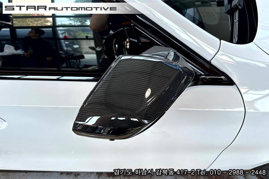 BMW G60 5시리즈 브이텍 M룩 뿔 드라이카본 사이드미러 커버