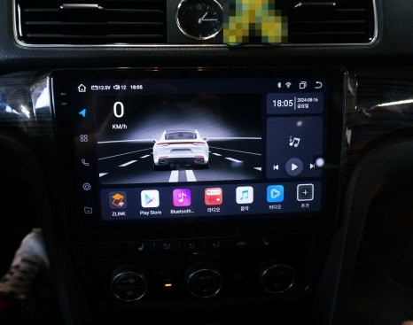 대구 폭스바겐 파사트 안드로이드올인원으로 카플레이. ahd후방카메라까지.