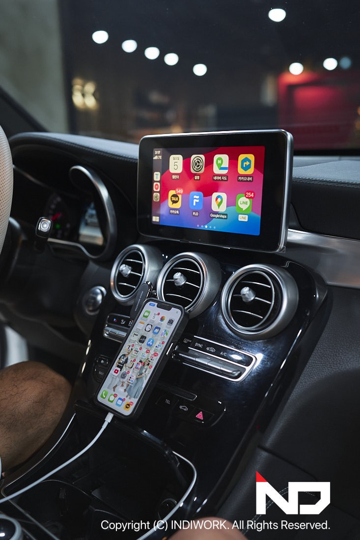 벤츠 GLC 카플레이&안드로이드오토  정전 터치패널 적용 ! / 서울 구로구 구로동