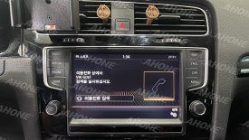 폭스바겐 골프7세대 오디오랑 후방카메라까지 싹 교환! MIB2.5 오디오, 순정 폴딩 후방 카메라, 주름관 교체 시공. / 경기 이천 부발