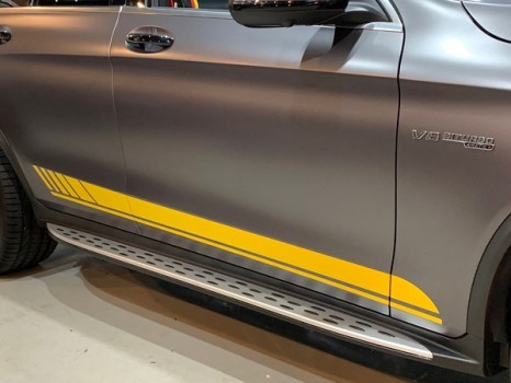 벤츠 GLC63 AMG '사틴 다크 그레이' 전체 랩핑 - 강남 자동차 랩핑 - 익스트림 랩 / 강남,개포,서초