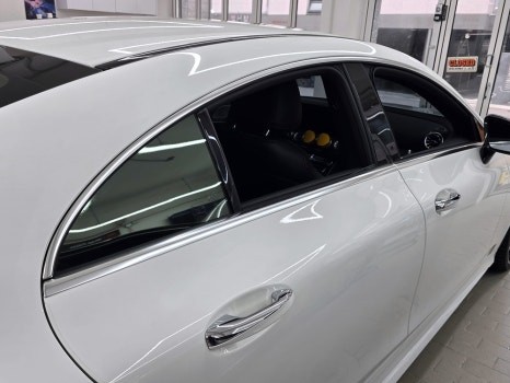 벤츠 CLS53 AMG 사틴 블랙 전체랩핑, 올블랙 크롬 죽이기 풀 시공 / 서울 강남