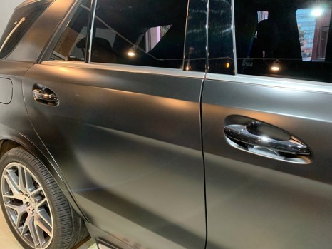 GLE63 AMG 사틴 블랙 전체랩핑 - 벤츠 랩핑 - 자동차 풀랩핑