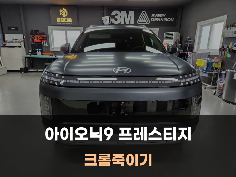 아이오닉9 크롬죽이기 스퀴드플레이트 랩핑 / 홍성 예산 랩핑 / 아산 음봉면