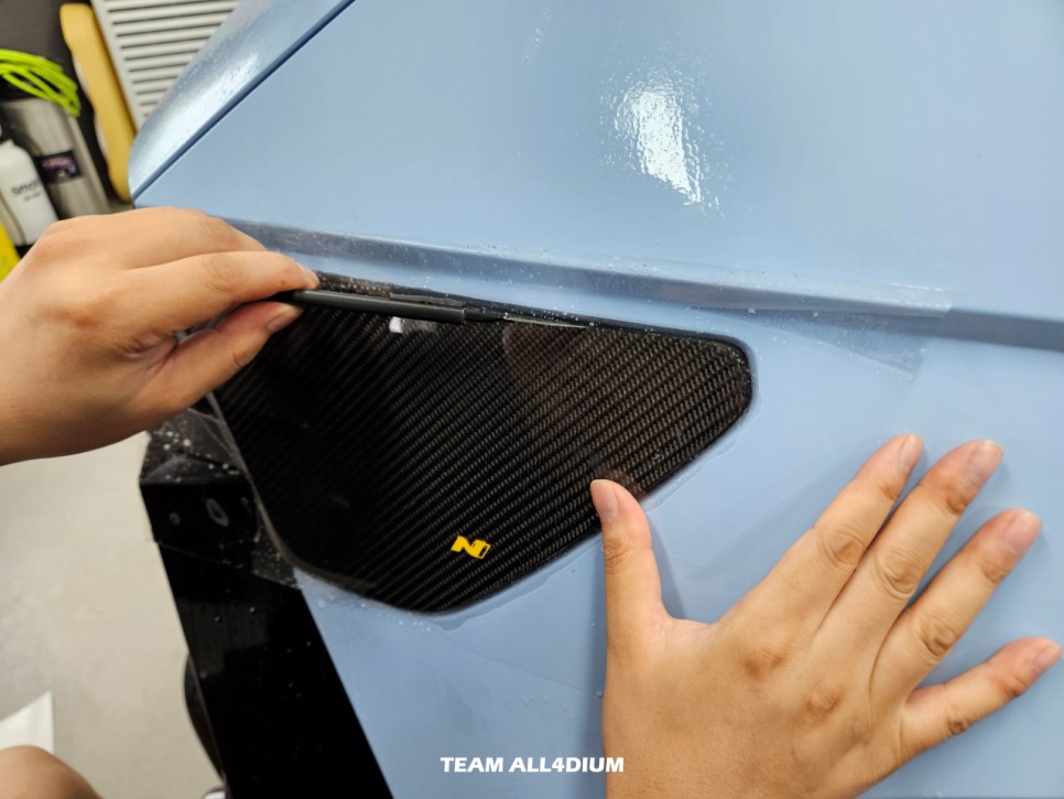 천안랩핑 아이오닉5N 레드라인 컬러 변경, 포인트 데칼 랩핑 / 아산 음봉면