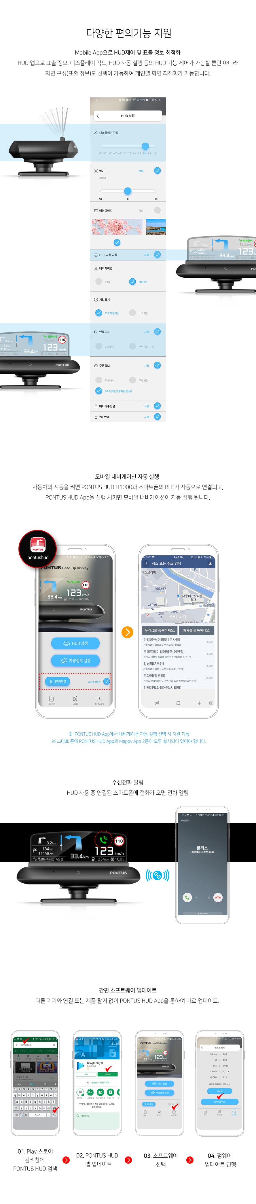i♥오토인 HUD 찾으셨나요? 이런 제품은 어떨까요? 모바일 연동 폰터스 HUD