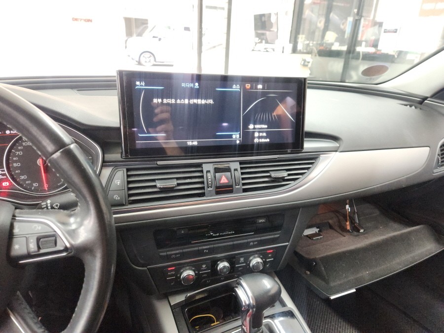 대구 안드로이드 올인원 - 아우디 A6 12.3인치 올인원 설치후기