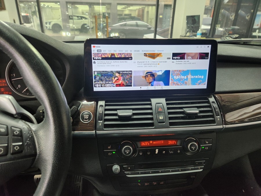BMW X6 안드로이드 올인원 네비게이션 장착하기