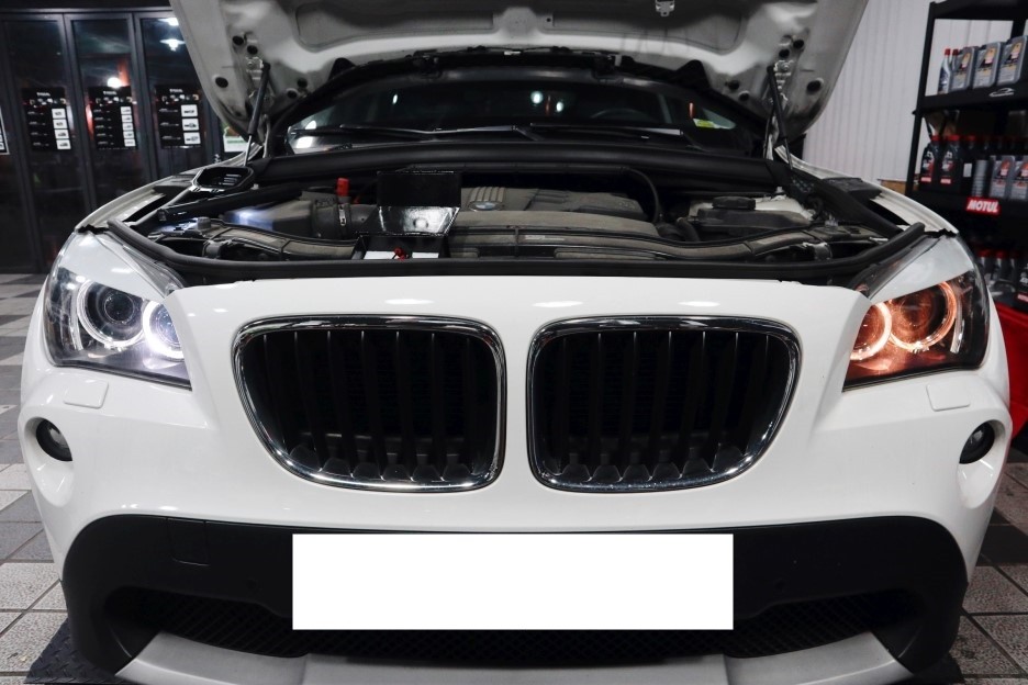 부산BMW E84 X1, 간지나게! 화이트LED 링마커 엔젠아이 교체