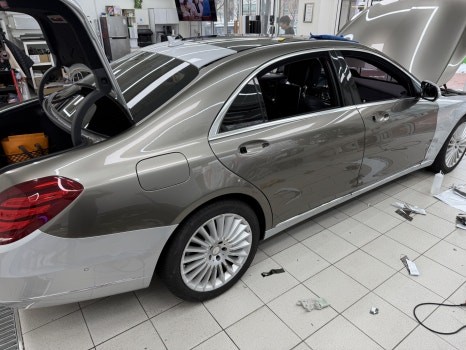 벤츠 s350d 전체 랩핑 - 양재동 랩핑, PPF / 서울 서초구 양재동