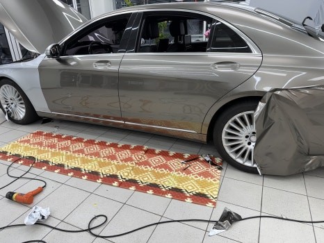 벤츠 s350d 전체 랩핑 - 양재동 랩핑, PPF / 서울 서초구 양재동