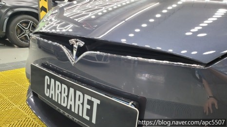 테슬라 랩핑 모델 S 피스타치오 / 용산구 문배동