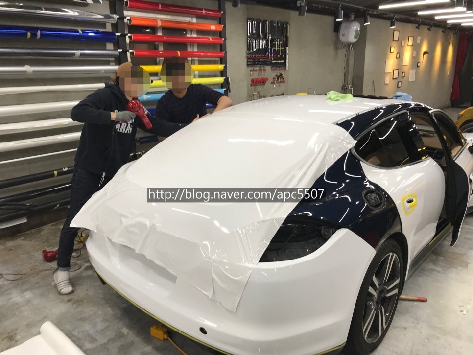 포르쉐 파나메라 자동차랩핑[#마포래핑][#마포구랩핑] / 용산구 문배동