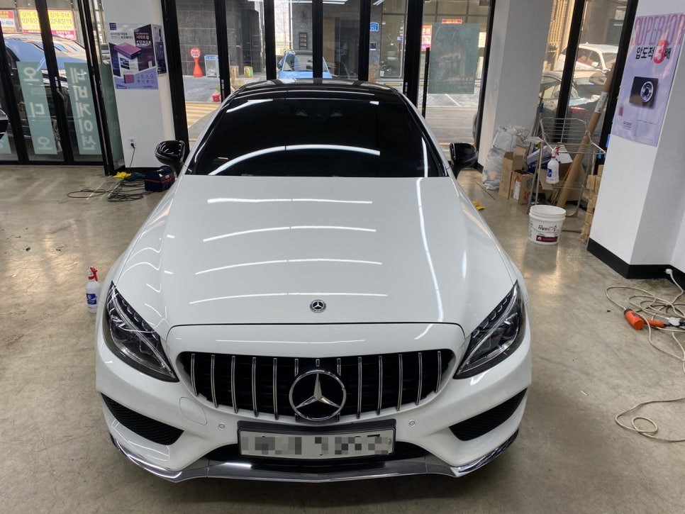 C43amg 쿠페 루프스킨, 사이드미러커버 포인트랩핑_덕소랩핑_다산랩핑_구리랩핑_위례랩핑_강동랩핑_마석랩핑