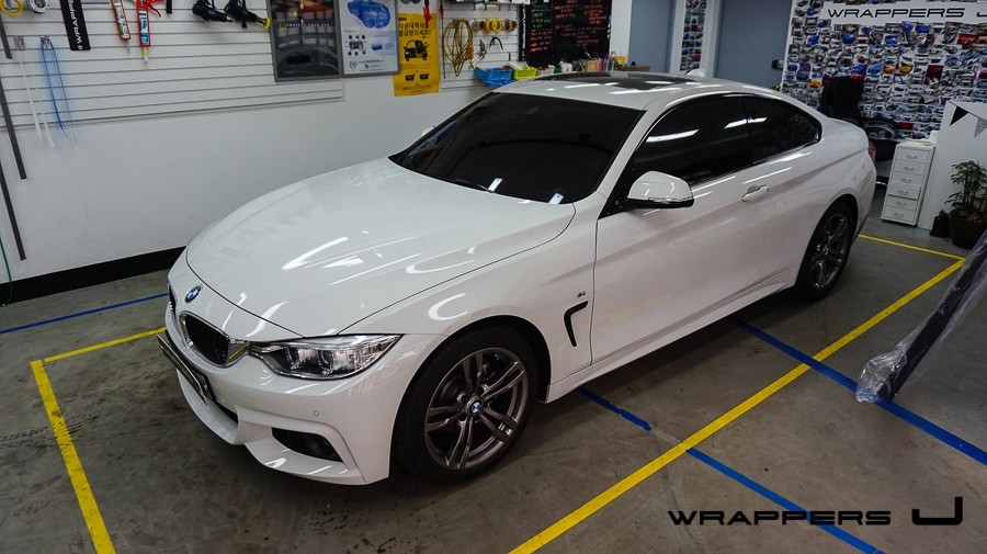 서울 / BMW부분랩핑 : BMW 420d M퍼포먼스사이드데칼 그릴랩핑 / 서울 마포구 / 마포.서대문.은평.용산.중구