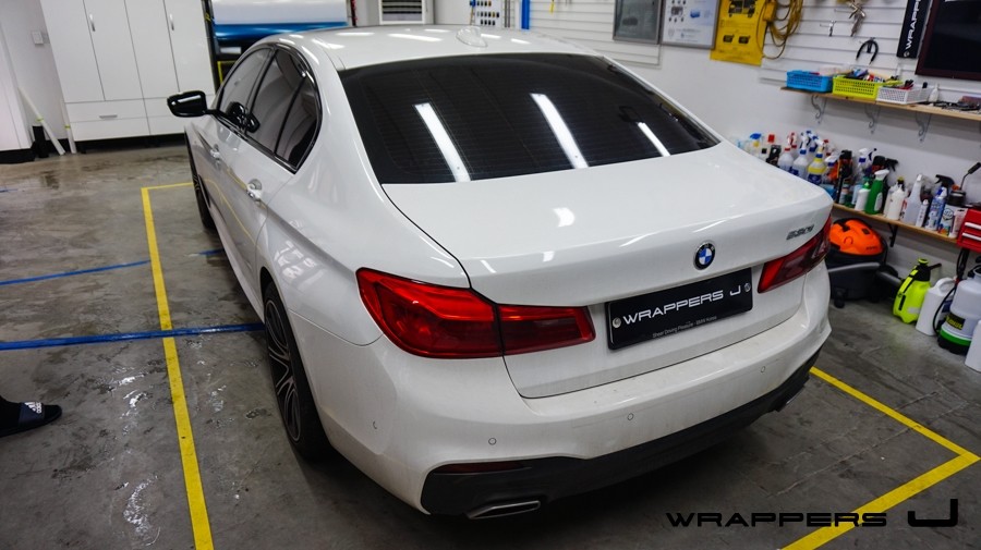 G30 BMW 530i 그릴랩핑 M퍼포먼스사이드그릴 사이드미러랩핑 루프스킨 서울 마포구 여의도