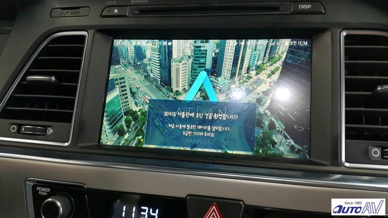 대구 LF 소나타 하이브리드 순정 내비게이션에 스마트폰 미러링 폰인카_씽 ccing 장착했어요 ^^