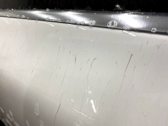 노원 상봉 중랑 졸음운전으로 인한 펜스 접촉사고 부분 광택으로 제거했습니다 / 노원, 도봉, 성북