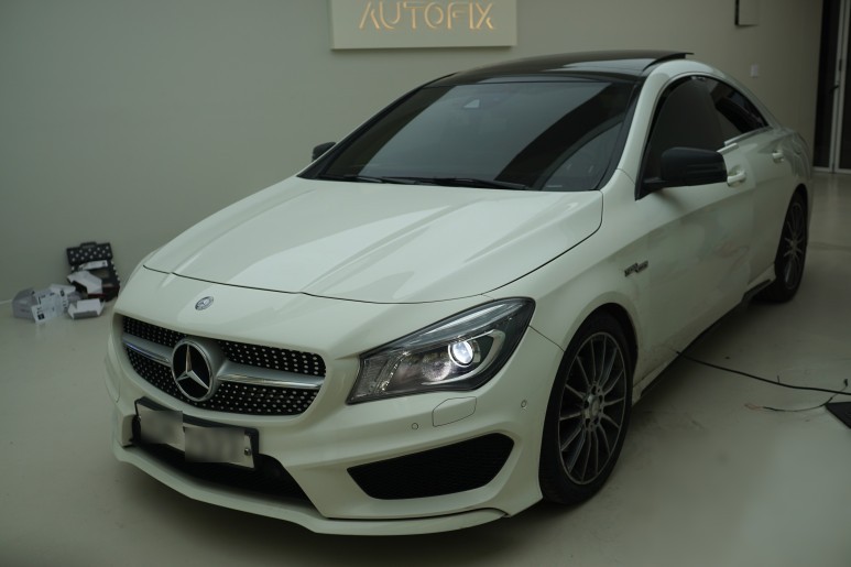 벤츠 CLA45AMG 순정연동 12색 엠비언트 생성과 엠비언트 송풍구 그리고 안드로이드 매립작업!