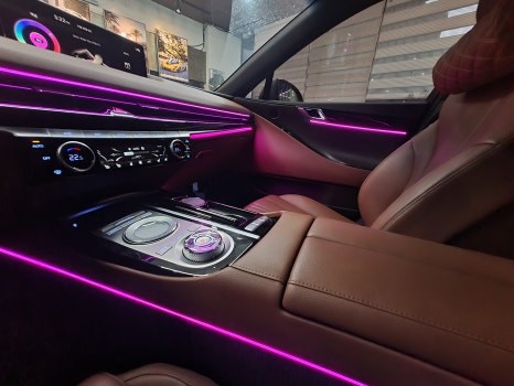 전주 엠비언트 제네시스 G80 RG3 순정연동 광량업 + 라인확장 해드렸어요! / 전주 효자동