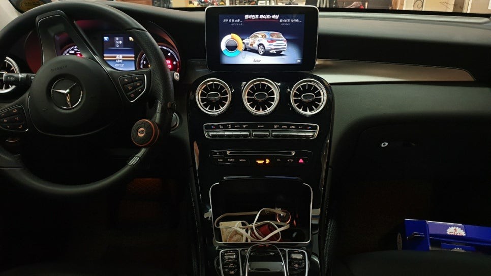 벤츠 송풍구 엠비언트 튜닝 창원에서 작업했어요-!