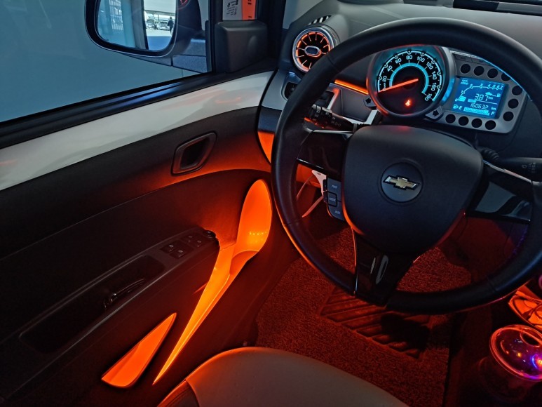 울산 스파크(마티즈 크리에이티브) DMX 엠비언트 벤풍구+센터라인+센터수납함+기어램프+1열도어포켓 상,하+1열풋등 시공 / 울산, 포항