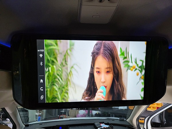 ka4 하이리무진_메인 모니터와 내비게이션 동시 영상 시청 가능한 티박스 프로 / 3열 탈, 부착 레일 시공입니다. / 오산 외삼미동