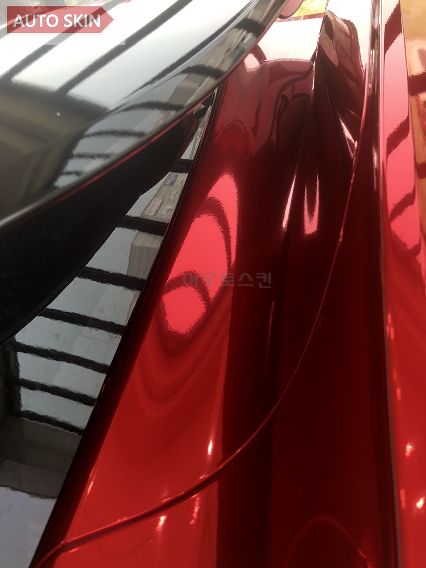 광주랩핑 bmw i8레드크롬 전체랩핑 시공 [광주카스킨,i8랩핑,아우토스킨] / 광주 광산구 도천동