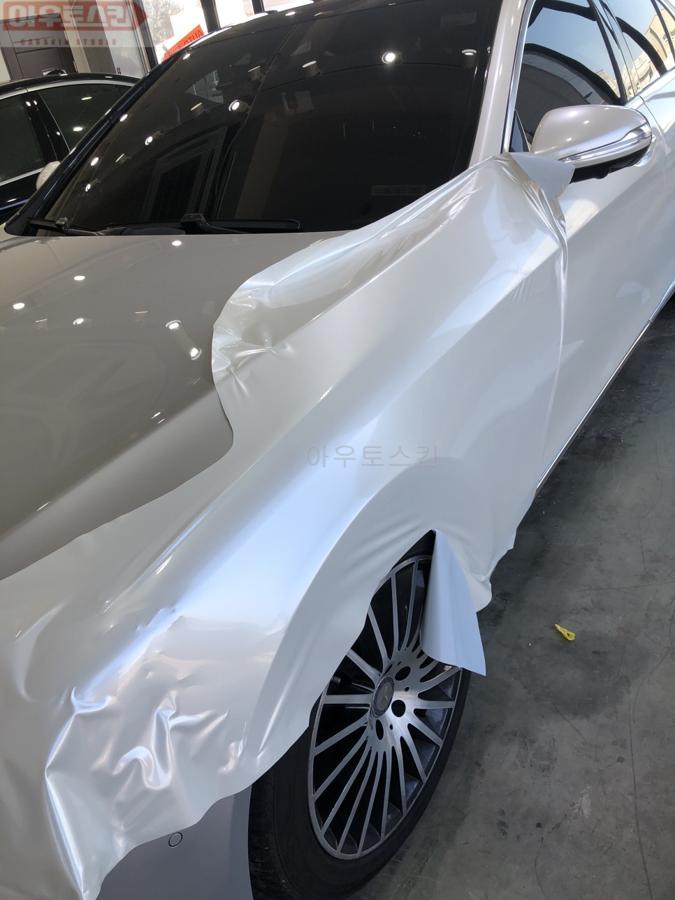 광주.전라 / 광주랩핑  벤츠s63amg 프론트 랩핑 부분재시공 [광주카스킨,광주s클래스랩핑,아우토스킨] / 광주 광산구 / 광주