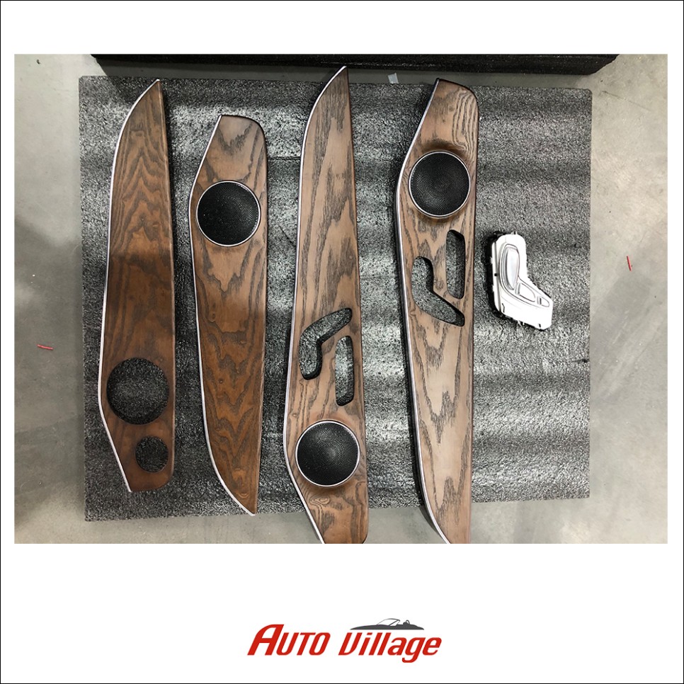 벤츠 C클래스 엠비언트라이트 우드그레인 교체 패키지