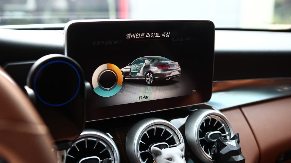 벤츠 C클래스(W205) 17년식 모델에 디지털계기판을 장착해 주었습니다!