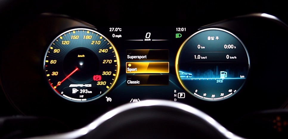 벤츠 GLC(X253) 일반 모델 계기판을 AMG 계기판으로 바꿔보세요!