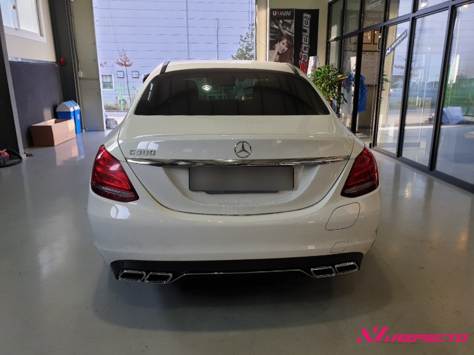 C 350e 하이브리드 GT 세로그릴 AMG디퓨져 머플러팁 장착 리뷰