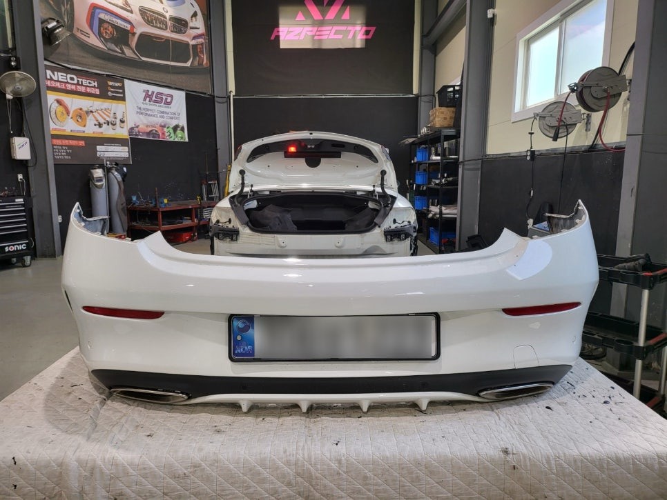 벤츠 C클래스 카브리올레 배기튜닝 JSR 가변배기 일산 튜닝샵 아즈펙토 / 고양 일산동구