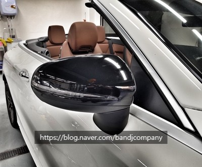 바람 쐬러 가기 좋은 벤츠 C200 카브리올레 사이드미러 부분랩핑 / 서울 강서구