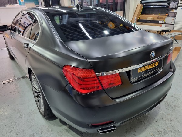 BMW 750Li 사틴블랙 전체랩핑, BMW 드레스업, 차량랩핑, 강서구랩핑 / 서울 강서구