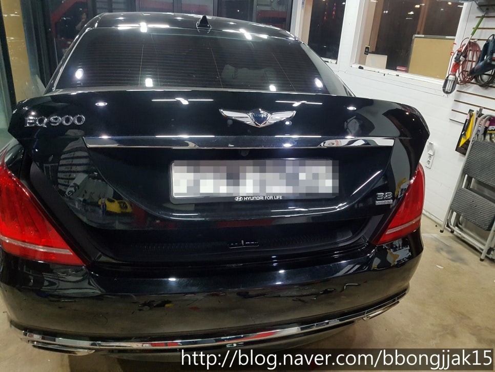 EQ900 신형에쿠스 전동트렁크 이식으로 순정 옵션을 추가하다 / 포항 신차검수 썬팅 / 포항, 경주