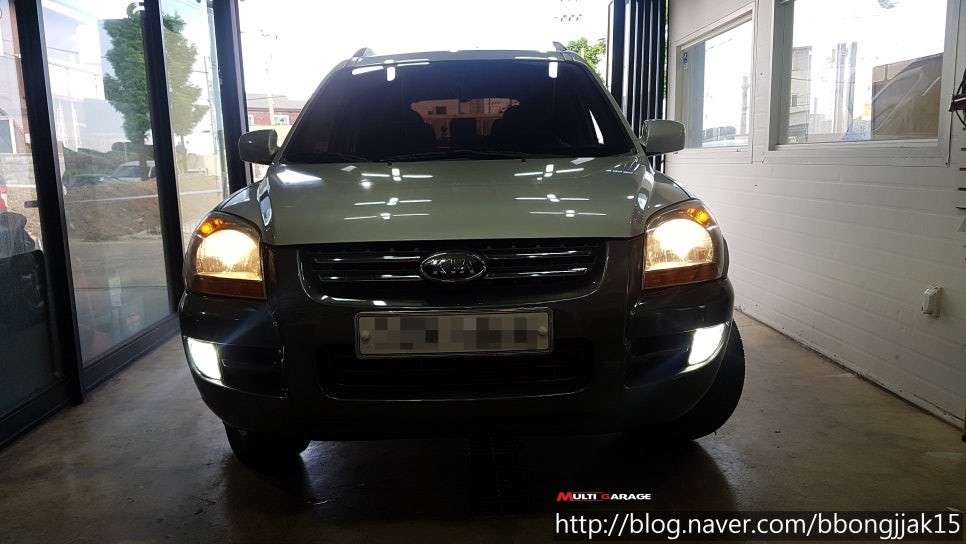 뉴 스포티지기아 안개등 새일 파워LED 이식 시공사례 후기 포항경주울진영덕울산 사이즈 / 포항, 경주