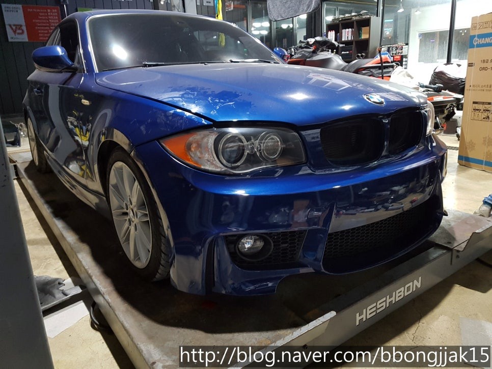 BMW 128i E82 1M 범퍼 이식과 새일 파워LED 이식으로 스포티함과 안전을 잡다 / 포항 순정옵션 신차검수 썬팅 / 포항, 경주