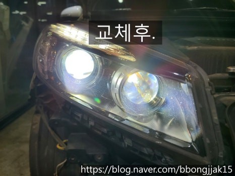 포항 경주 올뉴쏘렌토 전조등 오슬람 쿨블루HID 교체 및 하이빔 합법 LED 전조등 이식으로 일체감 및 시인성을 확보하다 / 포항, 경주