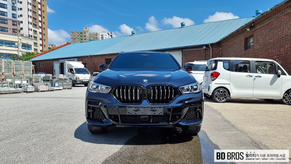 인천 BMW X6 솔라가드퀀텀 윈도우틴팅과 그릴교체 / 인천, 부평, 부천
