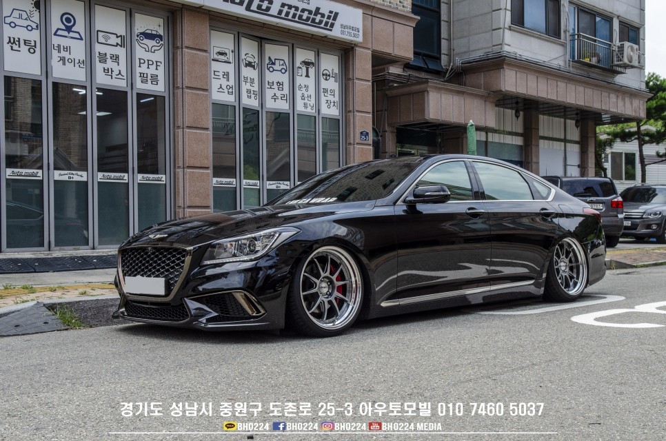 제네시스 DH튜닝카 성남 블락포디 필름 비바썬팅 시공 / 성남,분당,판교