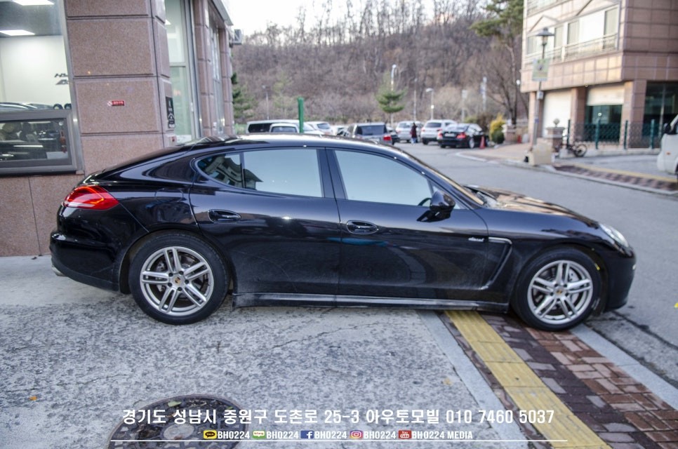 포르쉐 파나메라 틴팅재시공 비내림 현상 굿바이