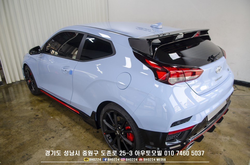 가성비좋은 레이노팬텀시리즈 S9 성남썬팅 도촌점에 입고된 벨로스터N DCT / 성남,분당,판교